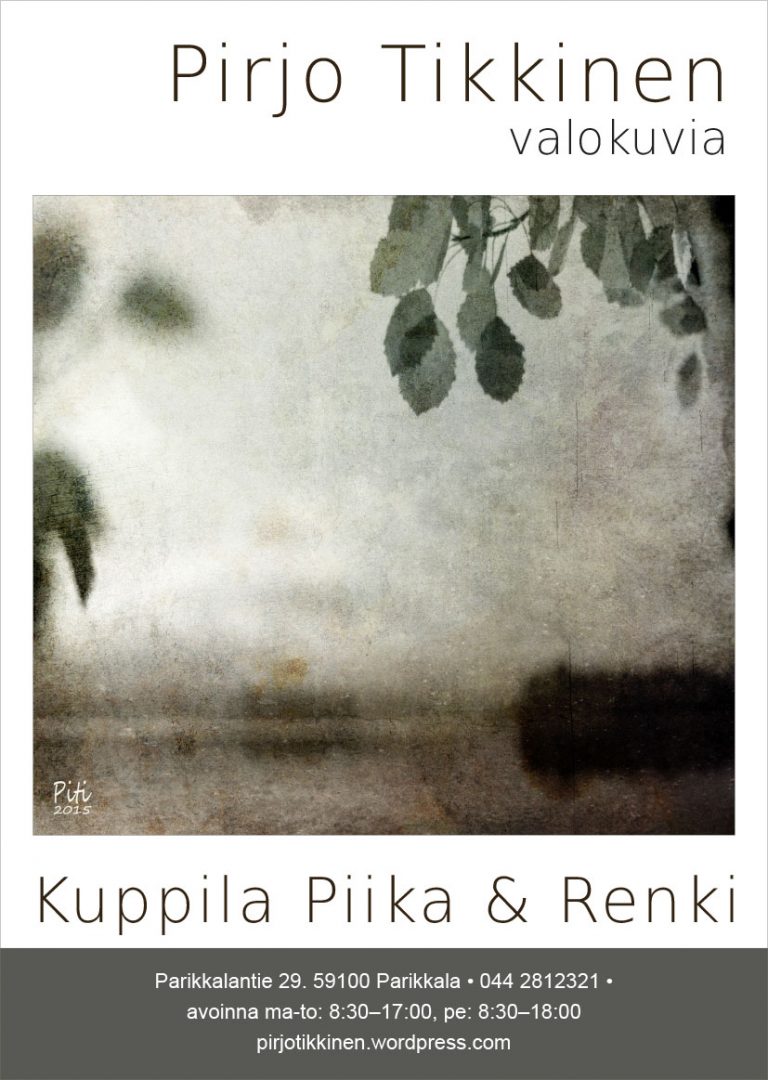 Näyttelyjuliste Kuppila Piika & Renki